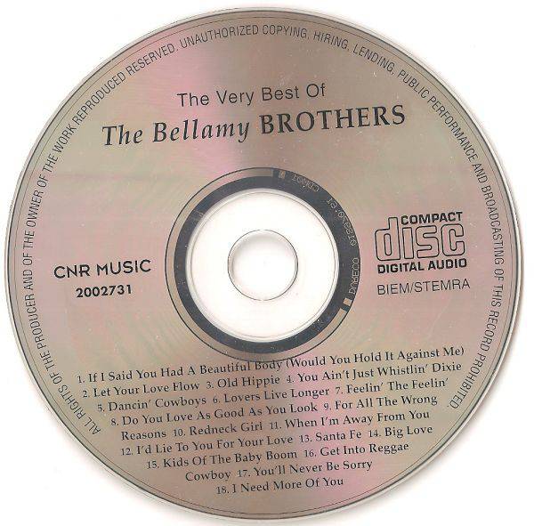 The Bellamy Brothers The Very Best Of : CD